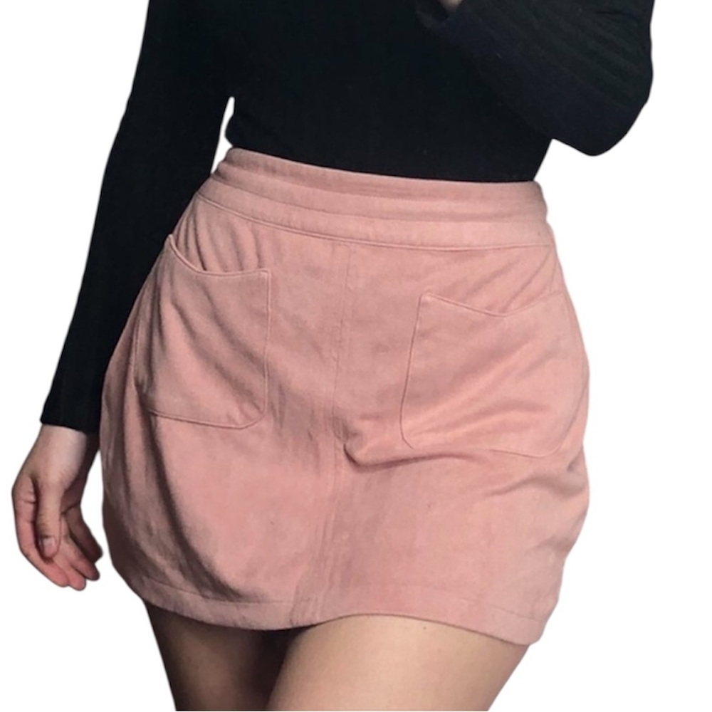 Kendall & Kylie Pac Sun Pink Mini Skirt Pockets Size XS 90's 00's Y2K